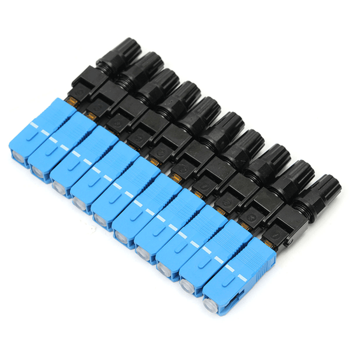 10Pcs SC-UPC-P Fiber Optic Connector Embedded Quick Connector Adapter