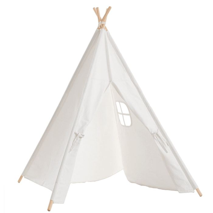 Large Teepee Tent Kids Cotton Canvas Pretend Play House Entertainment for Boy Girls Children'S Gifts