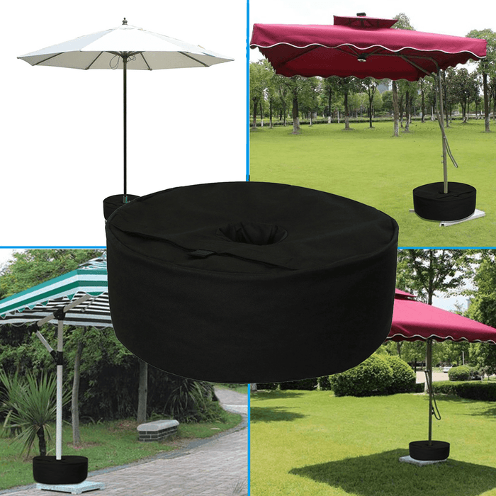 46X15Cm Heavy Duty Sand Bags Umbrella Weight Bag Weatherproof Parasol Umbrella Stand Base for Outdoor Tent Umbrella Base Stand Patio Garden