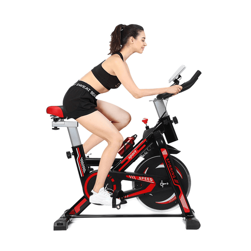 Multifunctional Aerobic Bike LED Display Cardio-Workout Home Cycling Bike Heavy Duty Spin Bike Indoor Fitness Equipment