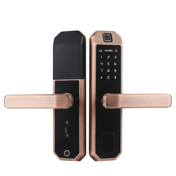 F1 Smart Fingerprint Door Lock with Keypad Electronic Intelligent Security Lock Household Bedroom Anti-Theft Door Password Card Key Locker