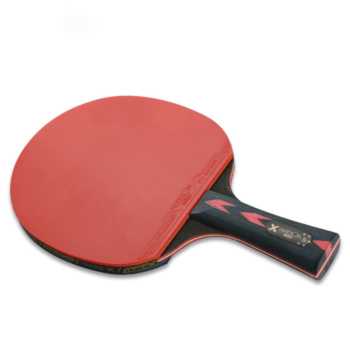 2 Pcs Table Tennis Racket Professional Wood Rubber Table Tennis Paddle Sport Equipment