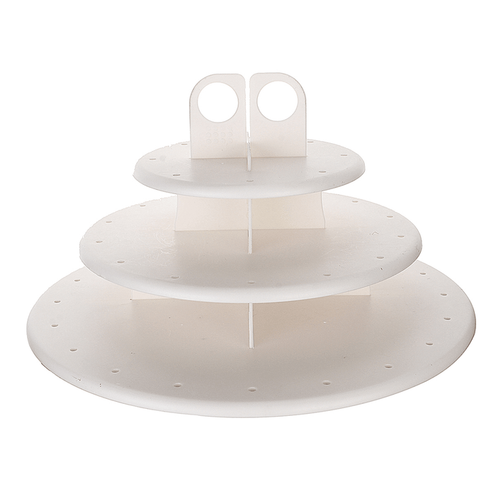 3 Tiers 42 Holes Plastic Cake Pop Lollipop Cupcake Display Revolving Cake Stand Tower Holder