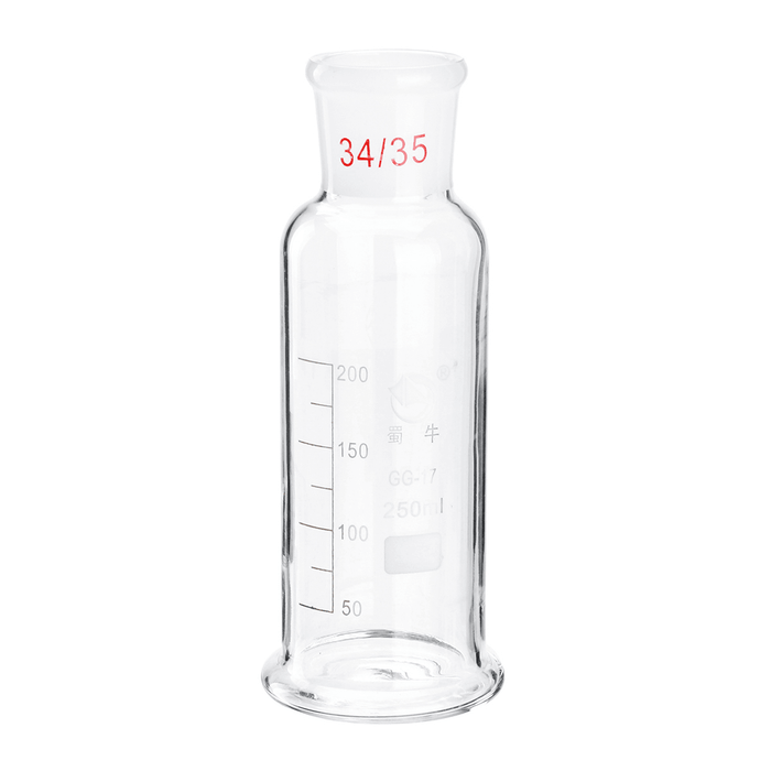 250Ml Precision Chemical Glass Mengshi Porous Gas Bottles Washing Laboratory Equipment