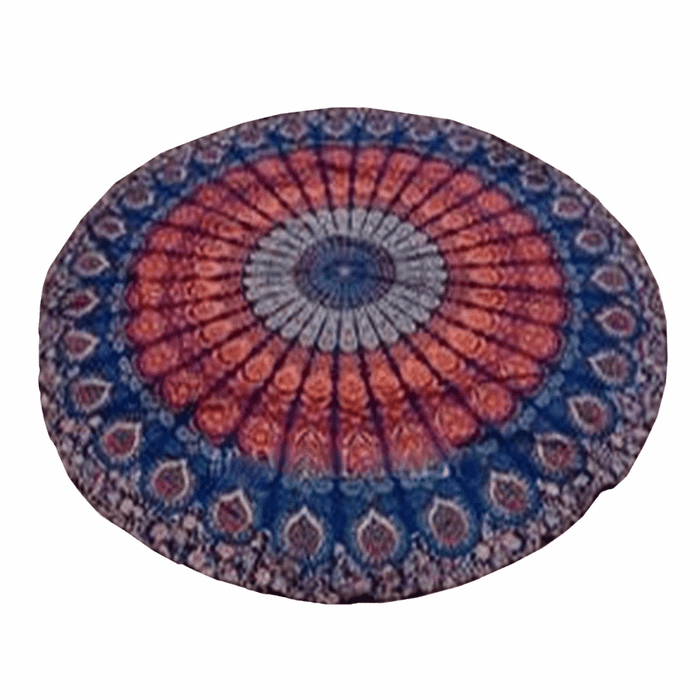 Honana WX-16 150Cm Bohemian Style Thin Chiffon Beach Shawl Mat Mandala round Silk Scarf Bed Sheet Tapestry