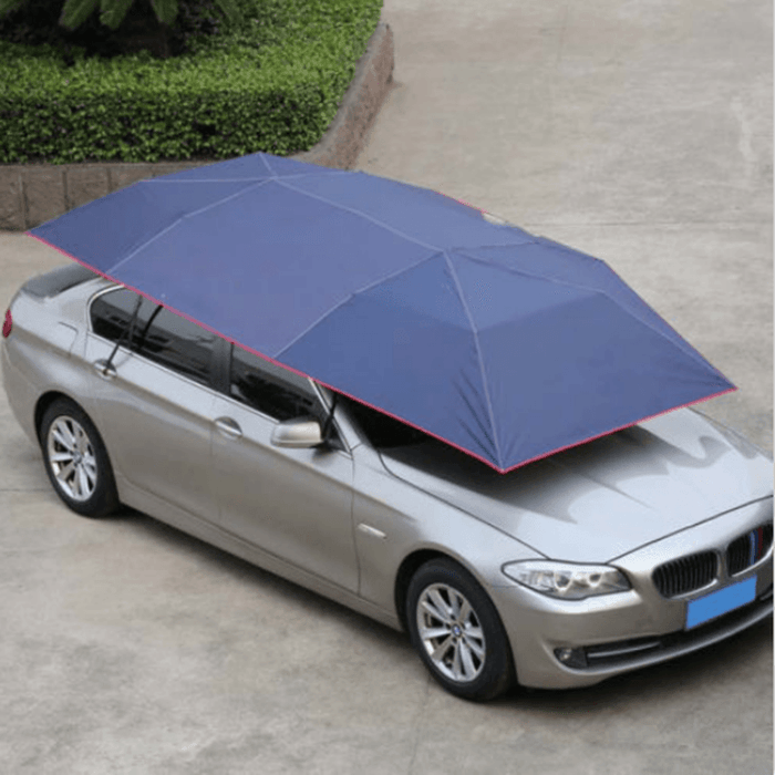 400X210Cm Rooftop Tent - UV Oxford Cloth Car Umbrella: Your Ultimate Waterproof Car Tent Sunshade & Movable Carport Canopy