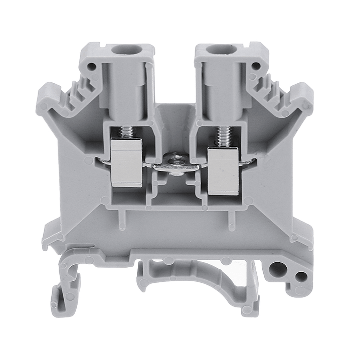 50Pcs UK2.5B/UK3N/UK5N Guide Rail Terminal Block 0.2-2.5M㎡ 32A 800V Connector Terminal