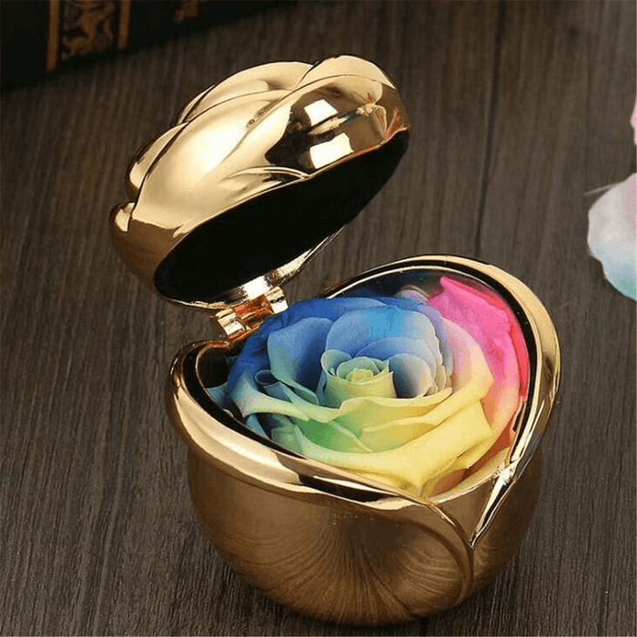 Handmade Preserved Fresh Flower Immortal Rose in Box Valentine'S Day Decorations Lady Gifts