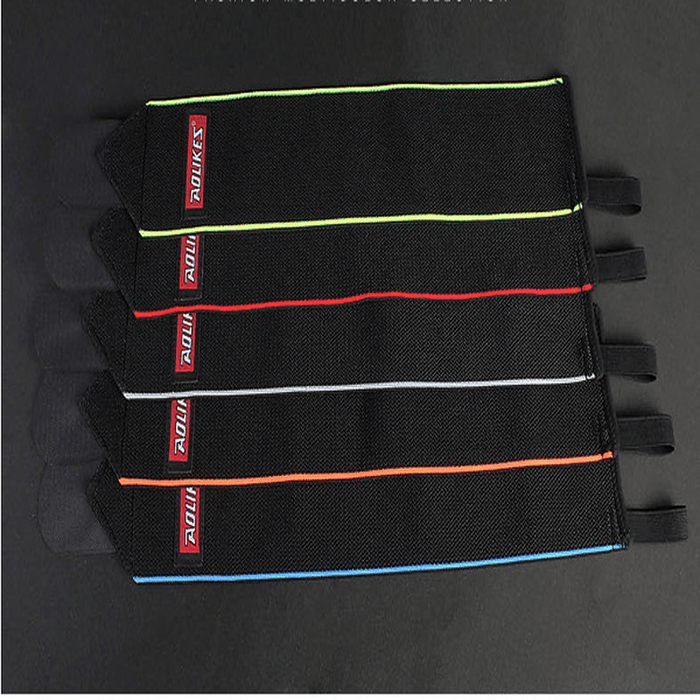 AOLIKES 1Pair Non-Slip Breathable Winding Sports Bracers Bandage anti Fatigue Compression Wrist Guard Support Fitness Protective Gear