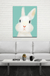 Miico Hand Painted Oil Paintings Cartoon Rabbit Paintings Wall Art for Home Decoration