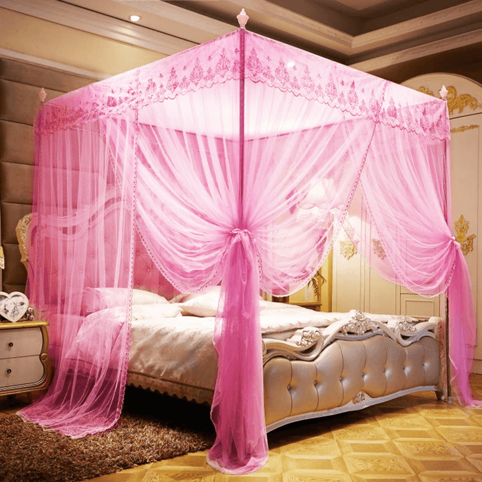 1.8X2M Four Corner Mosquito Net Pest Bed Netting Curtain Panel Bedding Canopy for Home Bathroom Decor