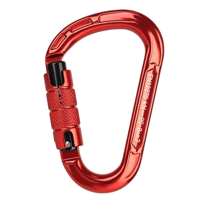 XINDA 8123TN Aluminum Alloy Carabiner 8KN 25KN Pull Outdoor Climbing Hanging Buckle Hook Keychain