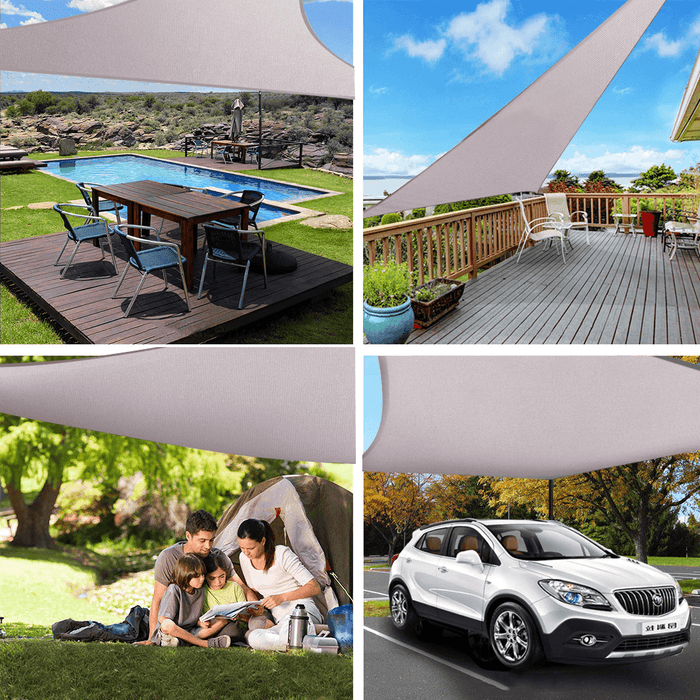 Folding Sun Shade UV Blocking Patio Canopy Cover Waterproof Swimming Pool Canopy Outdoor Garden Camping