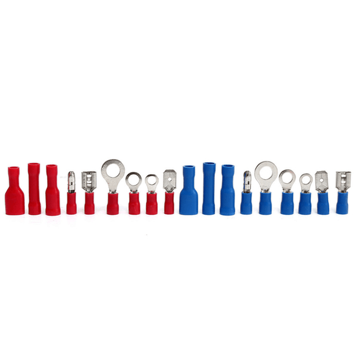 Excellway® EC09 358Pcs Insulated Electrical Wire Terminals Crimp Connector Butt Spade Kit