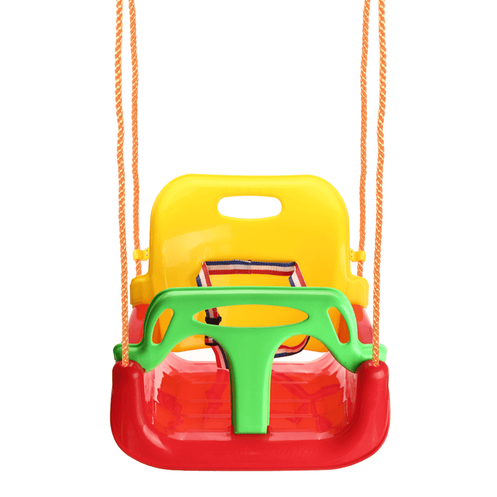 3-IN-1 Outdoor High Back Toddler Baby Swing Set Children Full Bucket Seat Swing for outside Playground Park