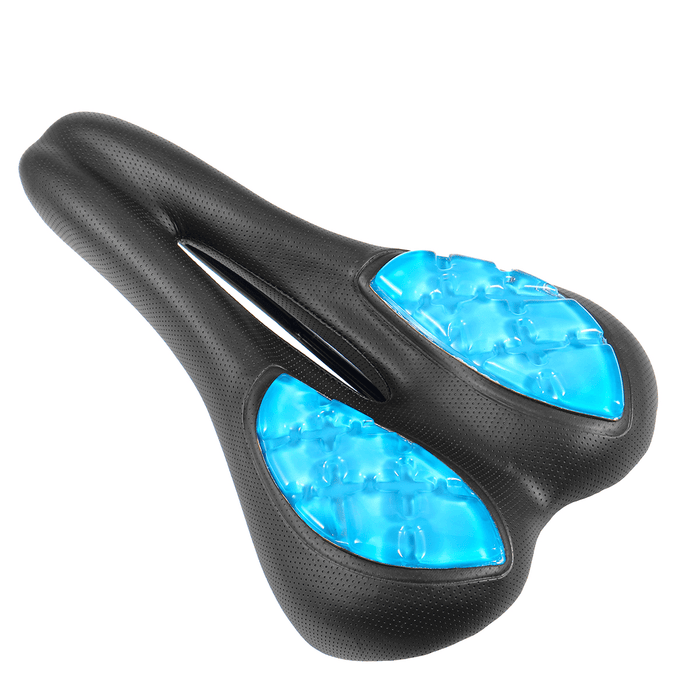 BIKIGHT Silicone Waterproof Breathable Double Spring Shock Absorption Bike Saddles Universal Bicycle Mountain Bike Electric Scooter Bike Seat