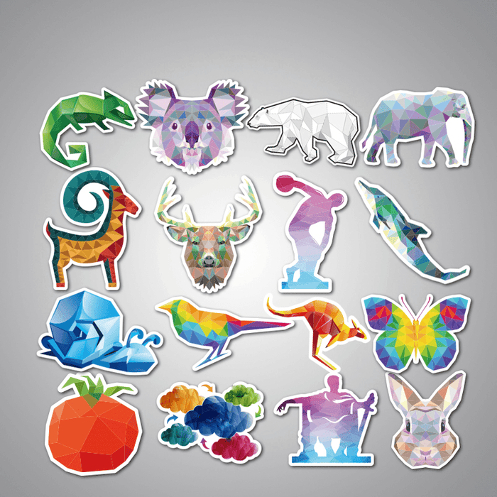 35Pcs Animal Car Stickers Mixed Funny Cartoon for Luggage Laptop Computers Bicycles Decor Motorcycle Mixed Cartoon Vinyl Decals Pvc Waterproof Sticker