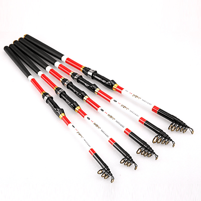 ZANLURE 1 Pcs 2.1/2.4/2.7/3M Telescopic Fishing Rod Carbon Fiber Fishing Pole Outdoor Fishing Tool