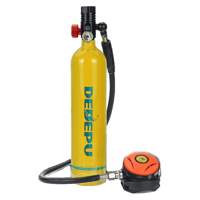 DEDEPU 1L Diving Scuba Tank 3000PSI Oxygen Cylinder Underwater Respirator Diving Tank Divers Spare Oxygen Equipment