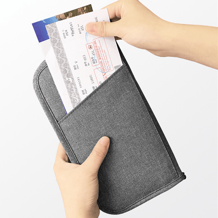 RFID Blocking Travel Wallet Card Holder Case Storage Bag Passport Document Organizer