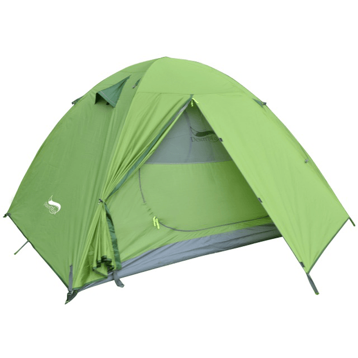 2 People Large Camping Tent Lightweight Double Layer Waterproof Anti-Uv Sun Canopy Camping Hiking Fishing Family Shelters