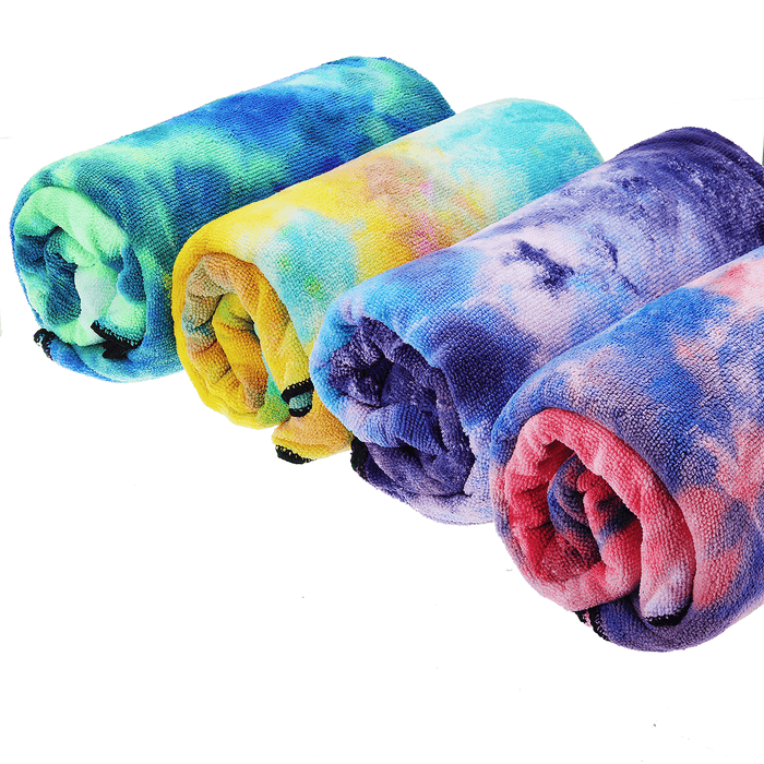 Tie- Dyed Sports Towel Quick-Dry Soft Lightweight Outdoor Sports Fitness Running Towel