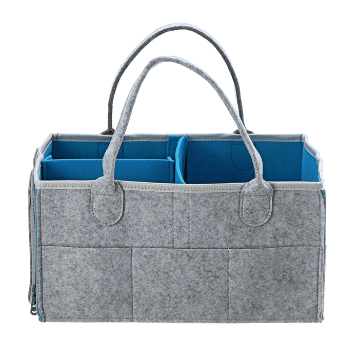 Felt Baby Diaper Bag Folding Storage Bag Caddy Changing Nappy Handbag Diaper Organizer