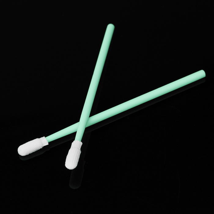 100Pcs Polyester Swab Sticks Microfiber Cleaning Head Swab for Solvent Printer Optical Equipment