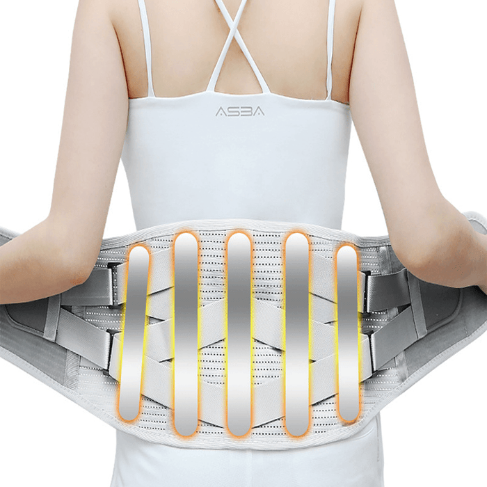 Five Steel Plates Bi-Directional Tension Waist Protector Relief Lumbar Disc Strain Herniation Belt Breathable Comfortable for Men Women