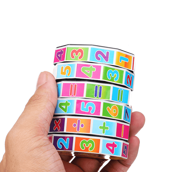 Cylindrical Magic Cube Digital Puzzle Plastic Children Game Toy Early Education Learning