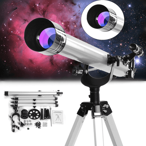 675X High Magnification Astronomical Refractive Zooming Telescope for Space Celestial Observation