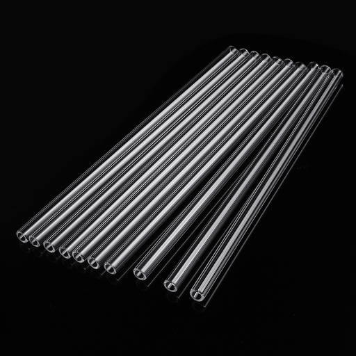 10Pcs 200Mm OD 7Mm 1.5Mm Thick Wall Borosilicate Glass Blowing Tube