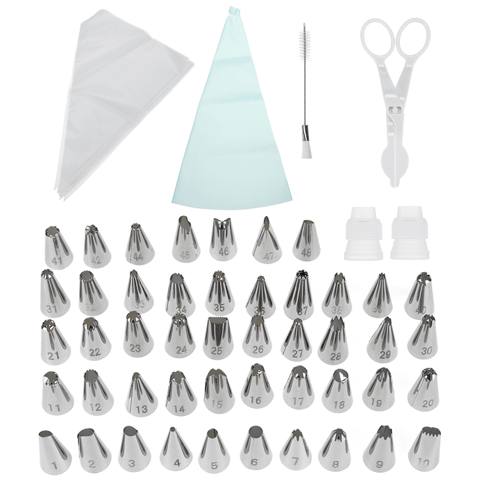 72 Pcs Cake Decorating Supplies Kits Supplies Baking Frosting Tools Set for Create Cupcakes Cookies Tool