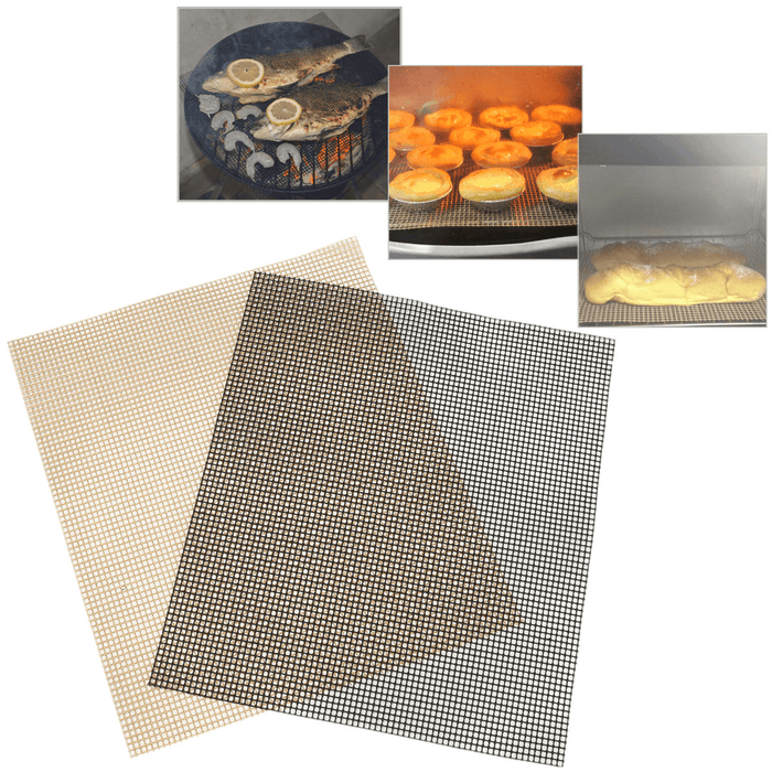 Non Stick Oven Baking Mesh Sheet Tray Crispy Chips Pizza BBQ Grill Pan