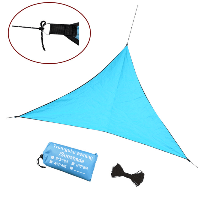 3/4/6M Outdoor Triangle Waterproof Awnings Sun Shelter Sunshade Outdoor Canopy Garden Patio Pool Shade Sail Awning