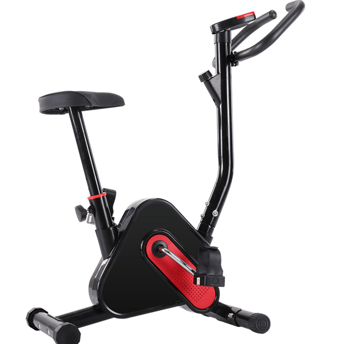 LCD Adjustable Exercise Bike Cardio Trainer Bicycle Fitness Home Sport Gym Cycling Max Load 120Kg