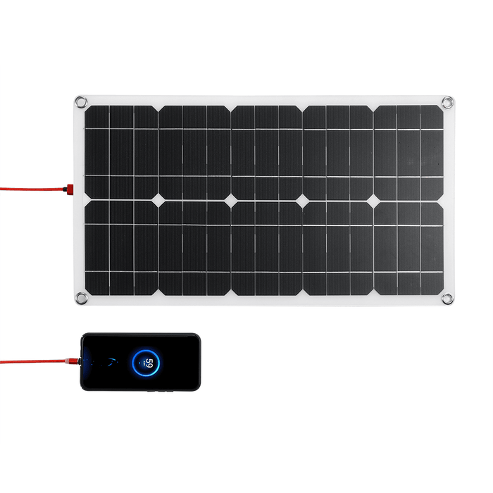 100W 18V High Efficieny Solar Panel USB DC Monocrystalline Solar Charger for Car RV Boat Battery Charger Waterproof