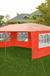 10X20Ft Canopy Side Wall 210D Waterproof Gazebo Shelter Shade with Windows Outdoor Easy Party Tent without Top