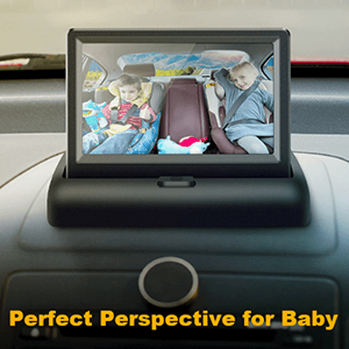 Baby Safety Car Monitor Camera Monitored Mirror 120° Viewing Angle Night Vision Side Driving HD Lens Display for Observe the Baby'S Move