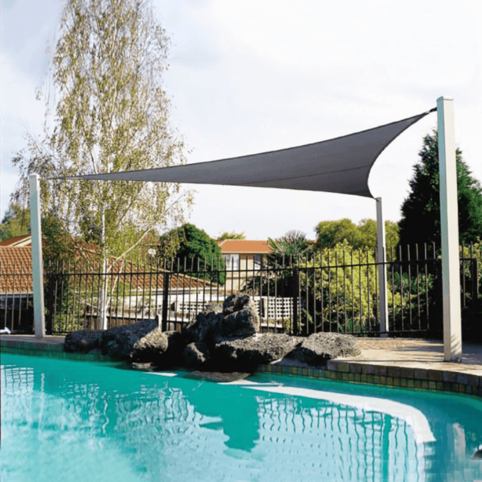 3.6M/5M Triangle Sun Shade Sail Outdoor Garden Patio UV Proof Awning Canopy Screen Cover