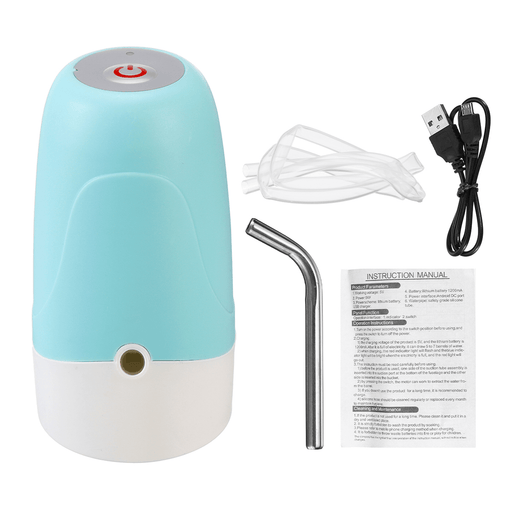 Automatic Electric Water Pump Dispenser USB Charging Drinking Bottle Switch Pump