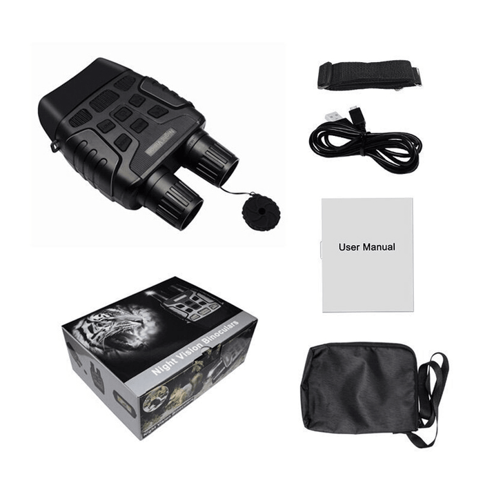 Night Vision Device Binoculars 200M Digital IR Telescope Zoom Optics with 2.3" Screen Photos Video Recording Travel Hunting Camera