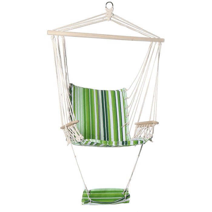 Cotton Hammock Chair Comfortable Hanging Swing Seat Swing Cushion Outdoor Indoor Garden Max Load 150Kg