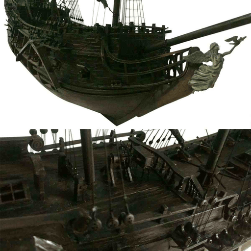 1:50 DIY Craft Wood Boat Model Kit for Black Pearl Sailing Ship for Gift for Pirates of the Caribbean Diy Set Kits Assembly Boat Toys Model Kit