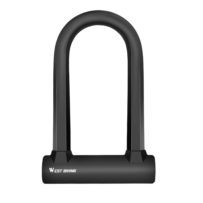 WEST BIKING Bicycle U-Lock Motorcycle Wire Lock Double Open Anti-Theft Mountain Bike Road Bike Lock