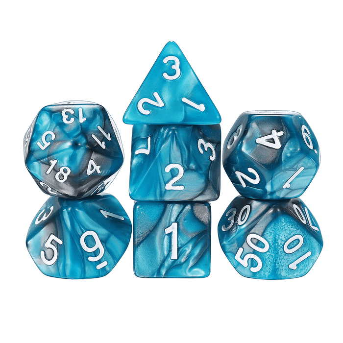 35PCS Metal Polyhedral Dices Set for Dungeons & Dragons Dice Desktop RPG Game