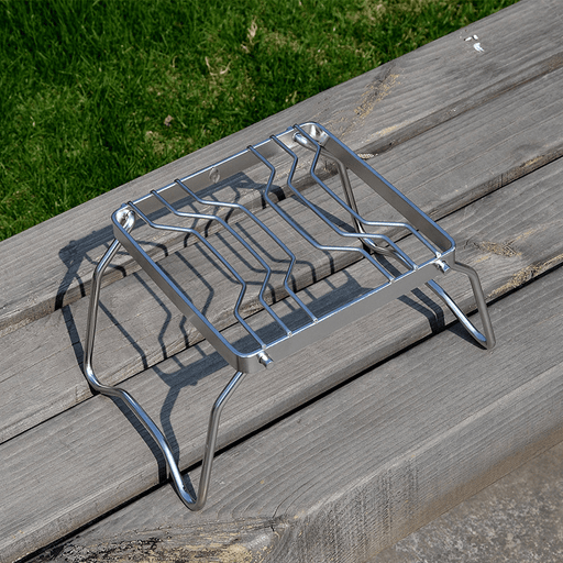 Outdoor Stainless Steel BBQ Grill Cooking Stove Holder Folding High Stability Heat-Resistant Durable