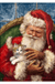 Full Drill Santa Claus DIY 5D Diamond Paintings Cross Stitch Kits Home Decorations