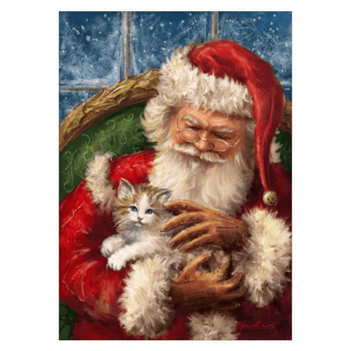 Full Drill Santa Claus DIY 5D Diamond Paintings Cross Stitch Kits Home Decorations