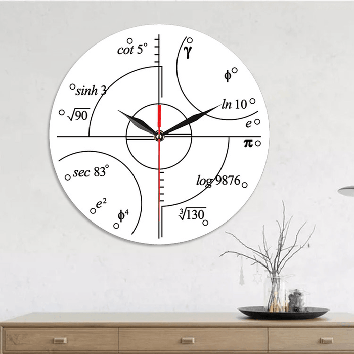 Emoyo ECY063 Creative Mathematics Wall Clock 3D Wall Clock for Home Office Decorations A